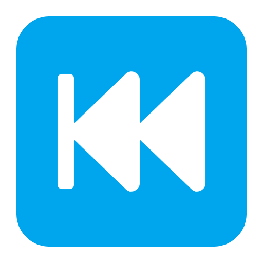 Last Track Button Flat Emoji from Fluent Emoji Flat Set