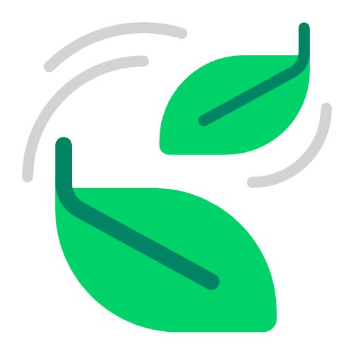 Leaf Fluttering In Wind Flat Emoji from Fluent Emoji Flat Set