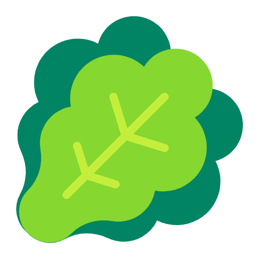 Leafy Green Flat Emoji from Fluent Emoji Flat Set
