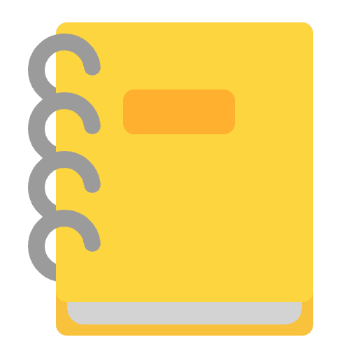 Ledger Flat Element from Fluent Emoji Flat Set