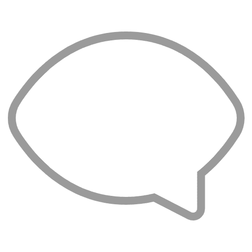 Left Speech Bubble Flat Emoji from Fluent Emoji Flat Set