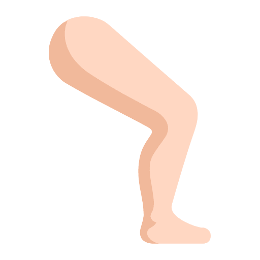 Leg Flat Light Emoji from Fluent Emoji Flat Set