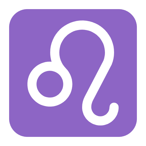 Leo Flat Emoji from Fluent Emoji Flat Set