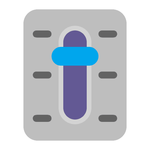 Level Slider Flat Emoji from Fluent Emoji Flat Set
