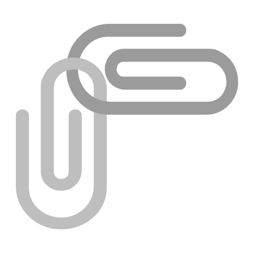 Linked Paperclips Flat Emoji from Fluent Emoji Flat Set
