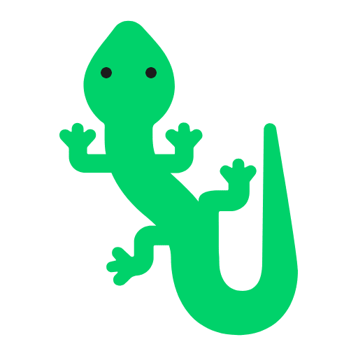 Lizard Flat Element from Fluent Emoji Flat Set