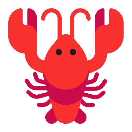 Lobster Flat Element from Fluent Emoji Flat Set