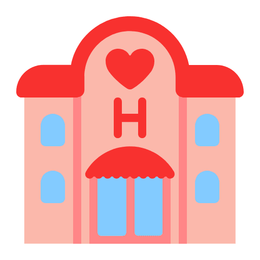 Love Hotel Flat Emoji from Fluent Emoji Flat Set