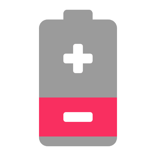 Low Battery Flat Emoji from Fluent Emoji Flat Set