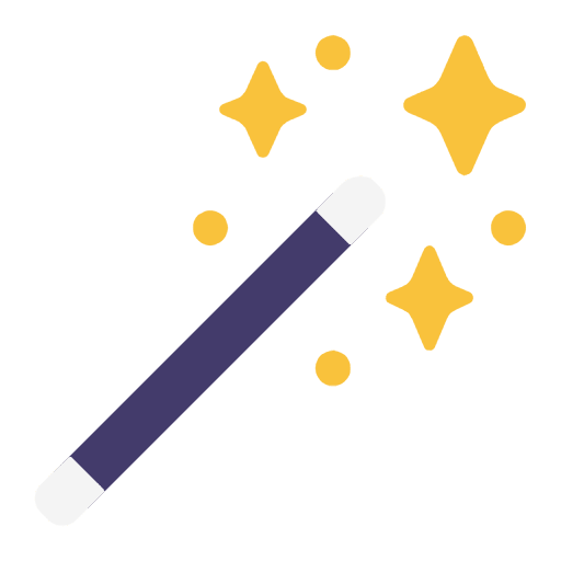 Magic Wand Flat Emoji from Fluent Emoji Flat Set