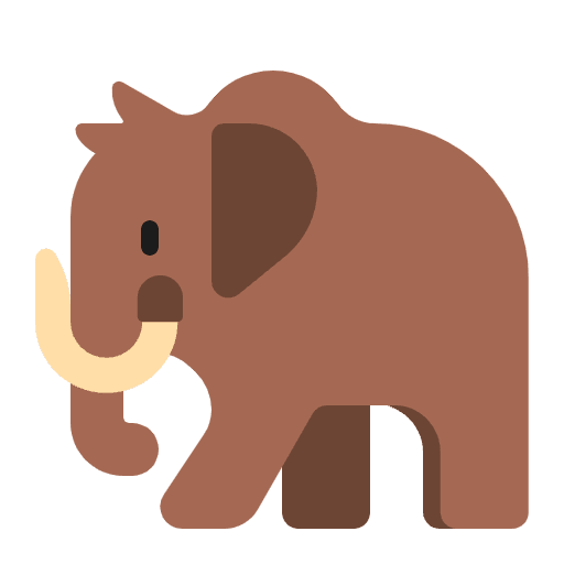 Mammoth Flat Element from Fluent Emoji Flat Set