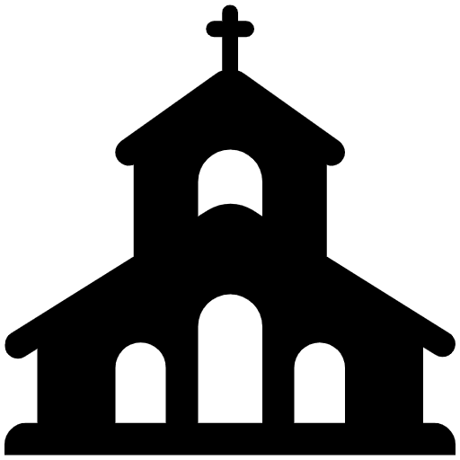 Church High Contrast Element from Fluent Emoji High Contrast Set