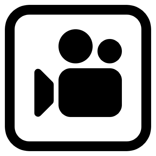 Cinema High Contrast Emoji from Fluent Emoji High Contrast Set