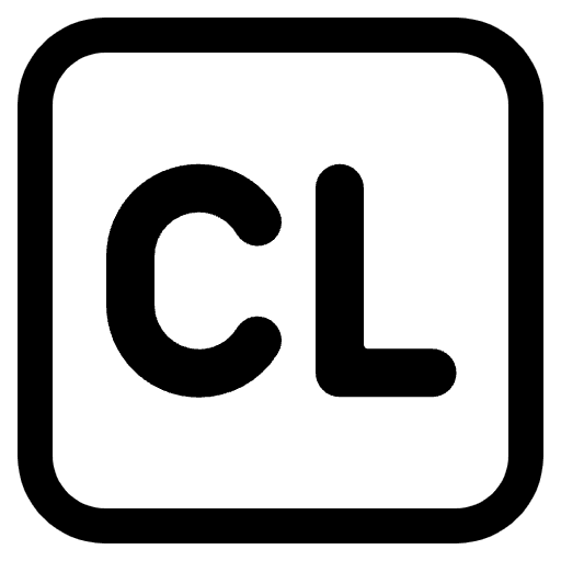 Cl Button High Contrast Element from Fluent Emoji High Contrast Set