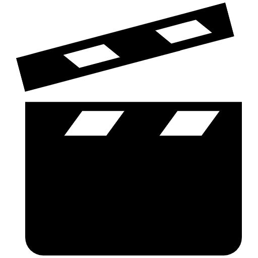 Clapper Board High Contrast Emoji from Fluent Emoji High Contrast Set