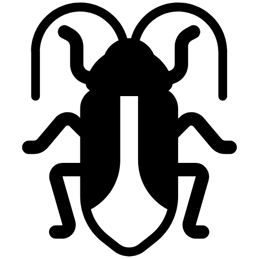 Cockroach High Contrast Emoji from Fluent Emoji High Contrast Set