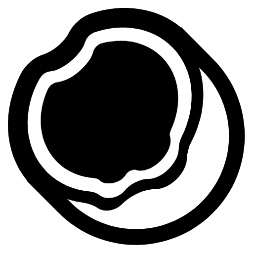 Coconut High Contrast Element from Fluent Emoji High Contrast Set