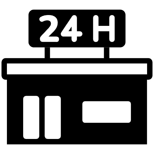 Convenience Store High Contrast Emoji from Fluent Emoji High Contrast Set