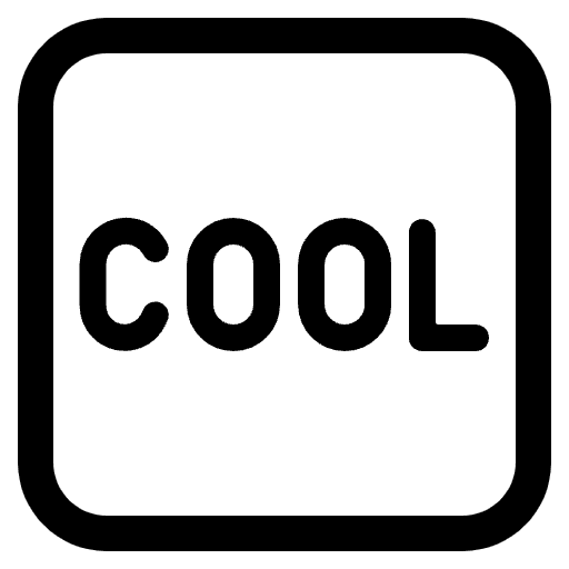 Cool Button High Contrast Element from Fluent Emoji High Contrast Set