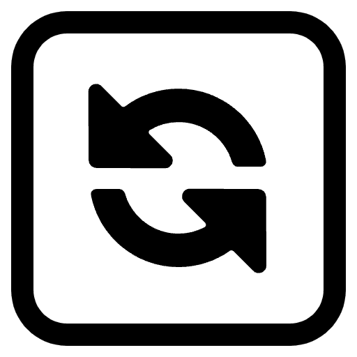 Counterclockwise Arrows Button High Contrast Emoji from Fluent Emoji High Contrast Set