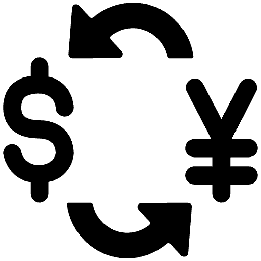 Currency Exchange High Contrast Element from Fluent Emoji High Contrast Set