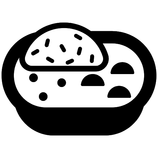 Curry Rice High Contrast Element from Fluent Emoji High Contrast Set