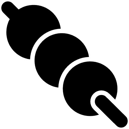Dango High Contrast Emoji from Fluent Emoji High Contrast Set