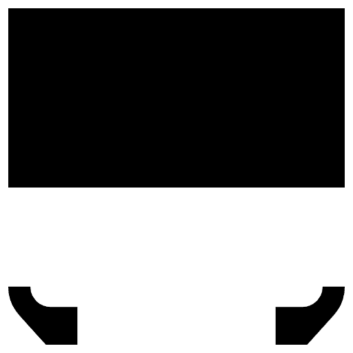Desktop Computer High Contrast Emoji from Fluent Emoji High Contrast Set
