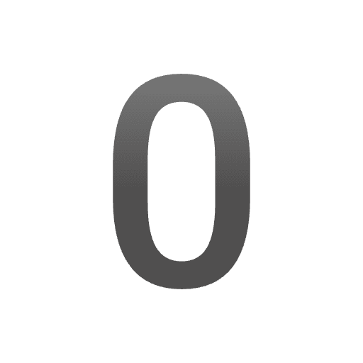 Digit Zero Emoji from Noto Emoji Set