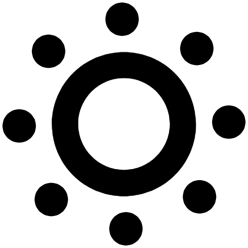 Dim Button High Contrast Emoji from Fluent Emoji High Contrast Set