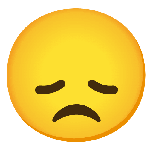 Disappointed Face Emoji from Noto Emoji Set