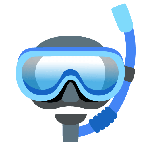 Diving Mask Emoji from Noto Emoji Set
