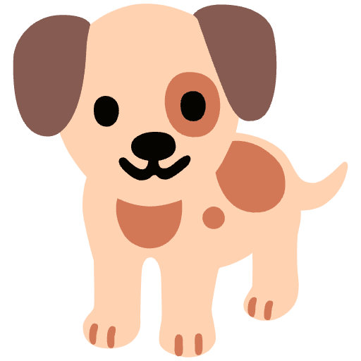 Dog Element from Noto Emojis Set