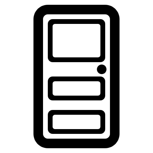 Door High Contrast Emoji from Fluent Emoji High Contrast Set