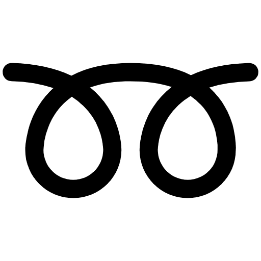 Double Curly Loop High Contrast Emoji from Fluent Emoji High Contrast Set