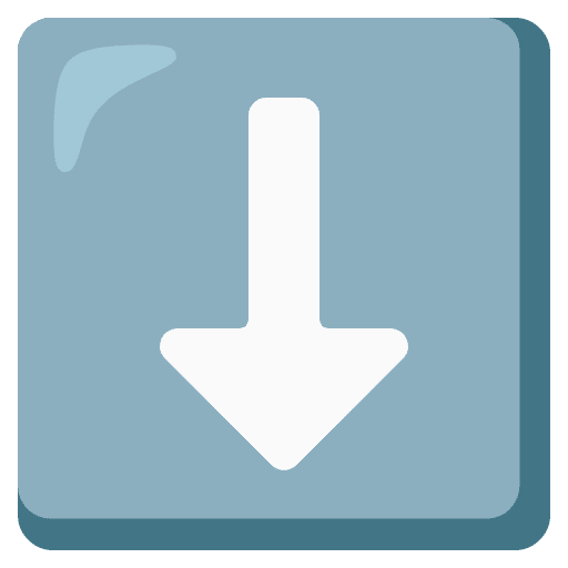 Down Arrow Emoji from Noto Emojis Set