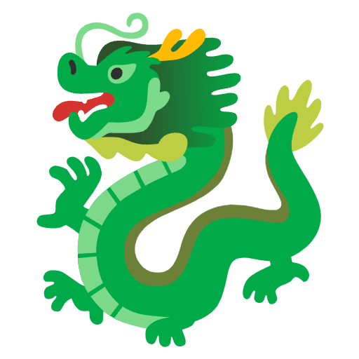 Dragon Emoji from Noto Emojis Set