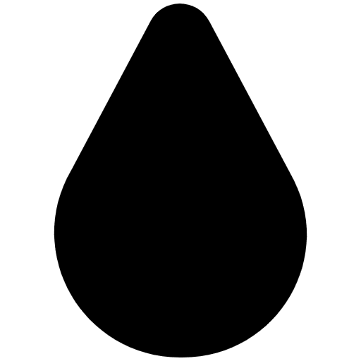 Droplet High Contrast Element from Fluent Emoji High Contrast Set