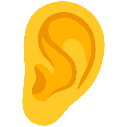 Ear Emoji from Noto Emojis Set