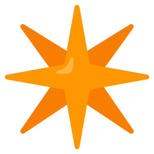 Eight Pointed Star Emoji from Noto Emoji Set