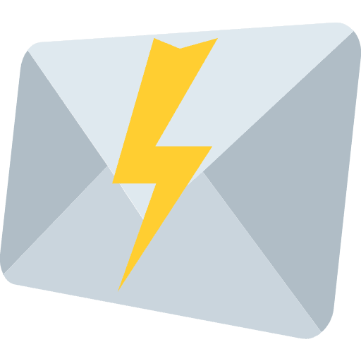 Electroninc Mail Emoji from EmojiTwo Colors Set