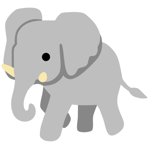 Elephant Emoji from Noto Emoji Set