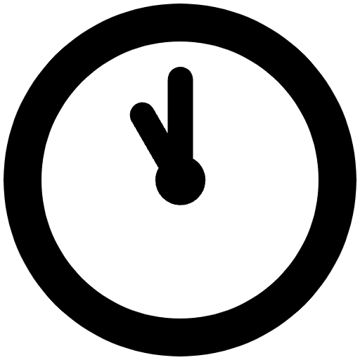 Eleven Oclock High Contrast Emoji from Fluent Emoji High Contrast Set