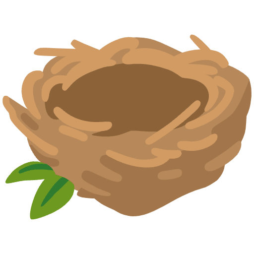 Empty Nest Emoji from Noto Emojis Set