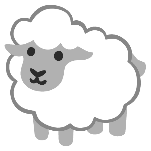 Ewe Emoji from Noto Emojis Set