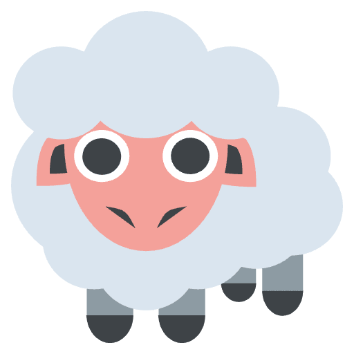 Ewe Emoji from EmojiTwo Colors Set