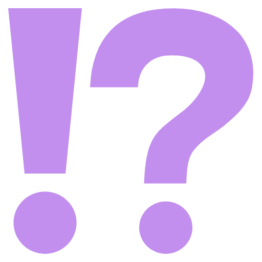 Exclamation Question Mark Emoji from EmojiTwo Colors Set