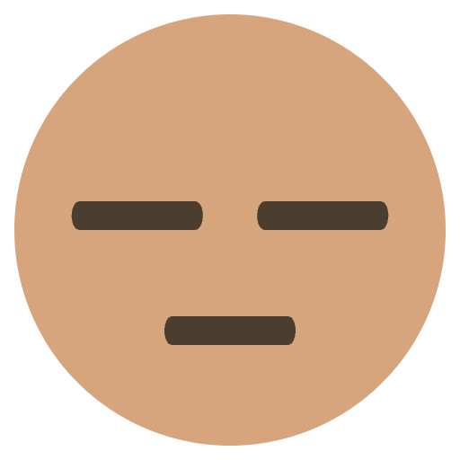 Expressionless Face Emoji Emoji from EmojiTwo Colors Set