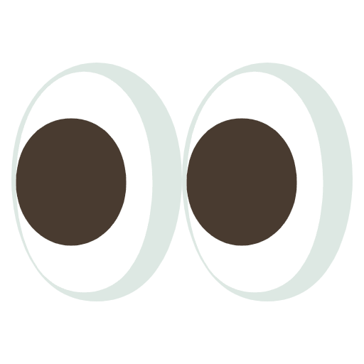 Eyes Emoji from EmojiTwo Colors Set