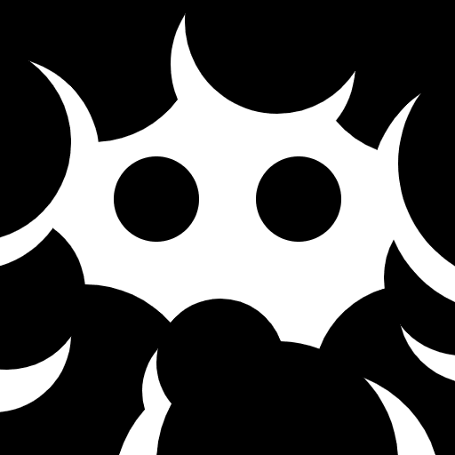 Face In Clouds High Contrast Emoji from Fluent Emoji High Contrast Set